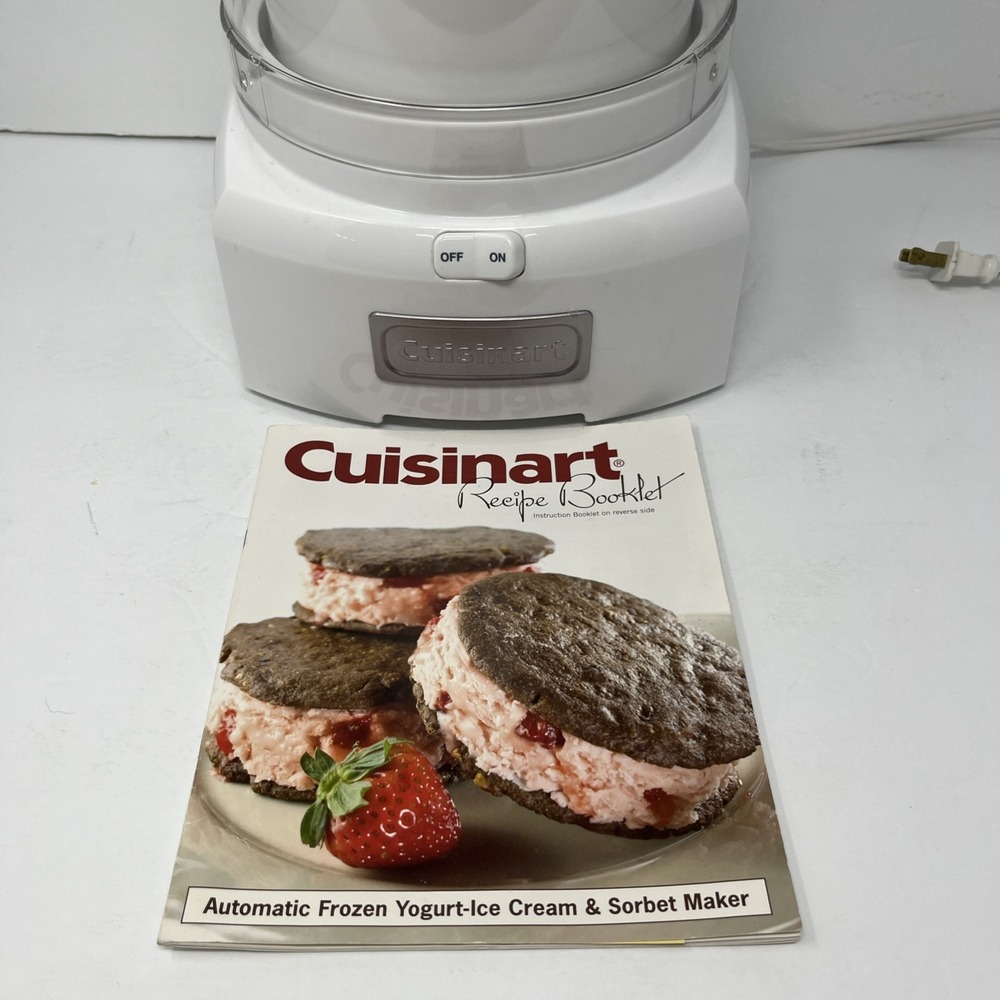 Cuisinart ICE-21 Frozen Yogurt-Ice Cream and Sorbet Maker - White Tested - Picture 2 of 9